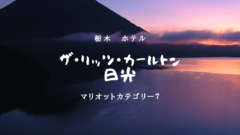 【栃木・マリオットカテゴリー7】ザ・リッツ・カールトン日光のアイキャッチ画像