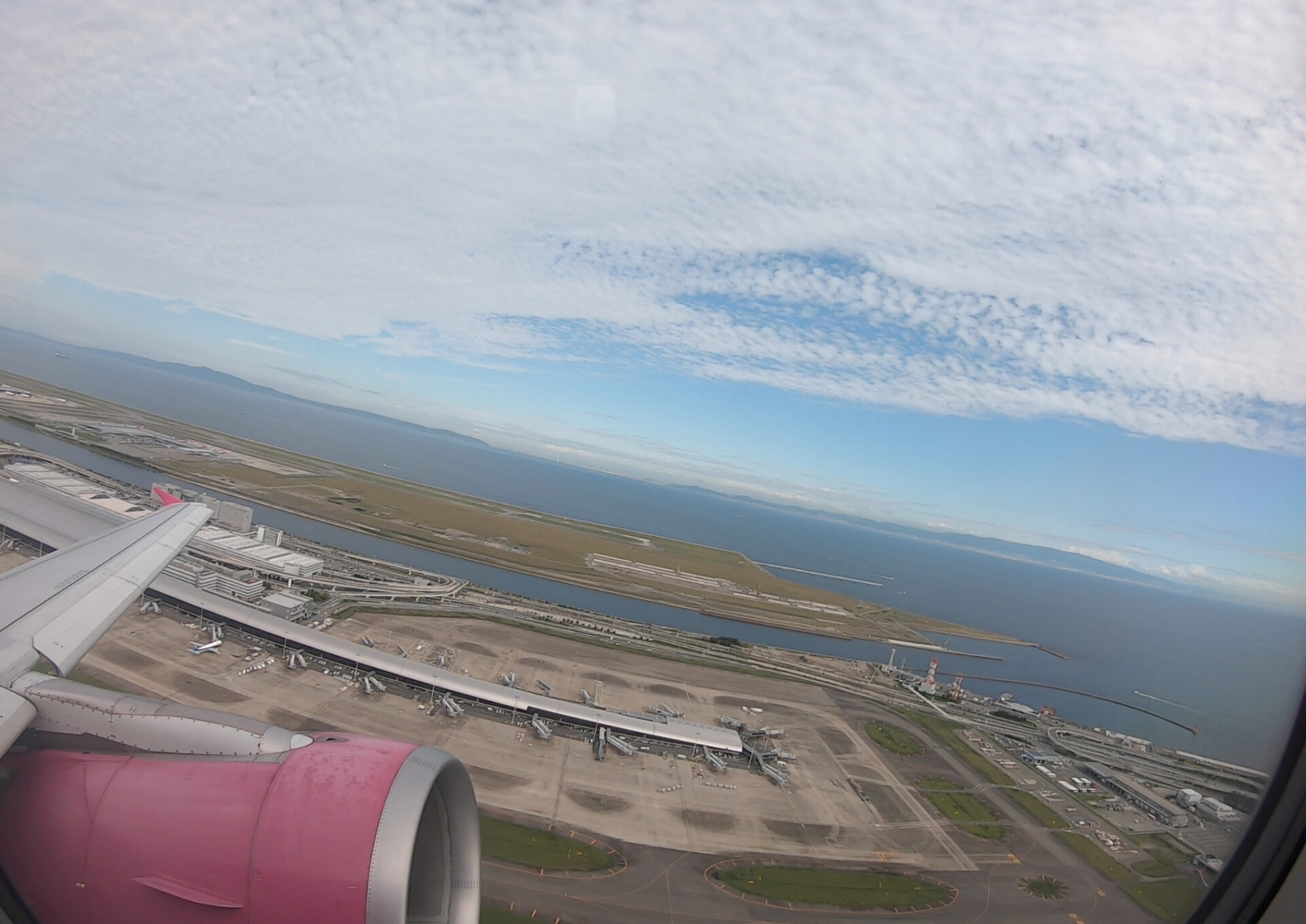 関西国際空港から那覇へ向かった2021年の飛行機