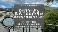 【箱根ガラスの森美術館のチケット割引券】最大300円引き！のアイキャッチ画像