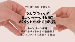 TSUMUGUFUNDのキャンペーン情報！ポイントサイトも網羅！のアイキャッチ画像