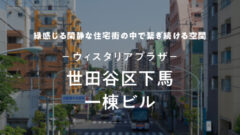 【COZUCHI】ウィスタリアプラザ世田谷区下馬一棟ビルの投資考察!のアイキャッチ画像