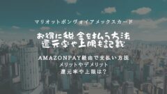 マリオットボンヴォイアメックスで税金支払い!ポイント貰う方法!のアイキャッチ画像