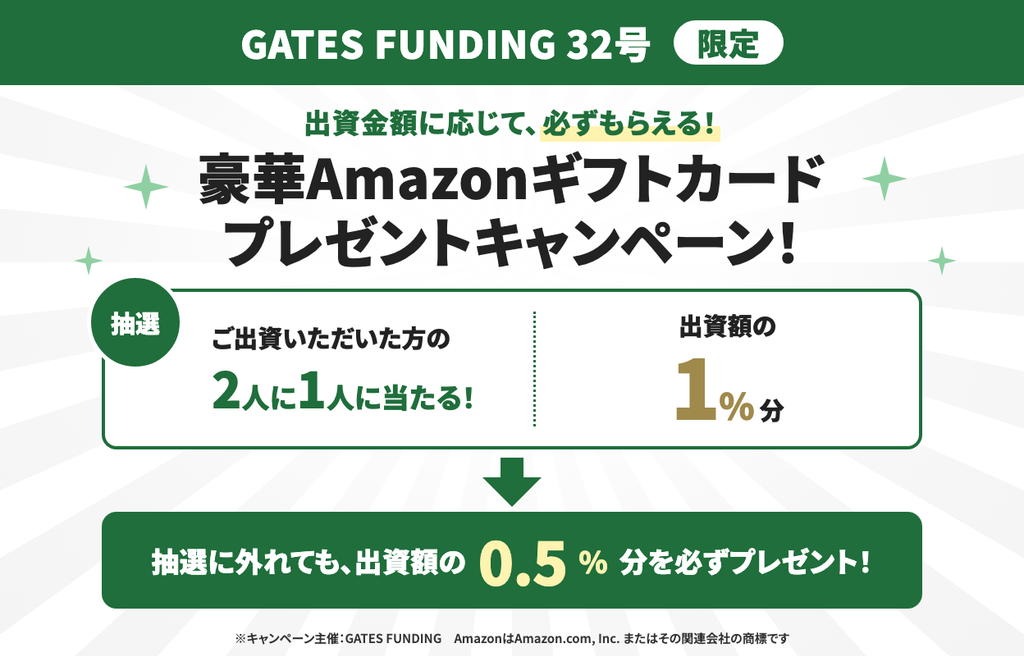 GATES FUNDINGのキャンペーン情報！ポイントサイトも！の画像