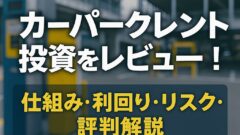 カーパークレント投資をレビュー！仕組み・利回り・リスク・評判解説のアイキャッチ画像