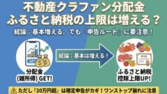不動産クラウドファンディング×ふるさと納税|分配金で控除上限は増える?20万円ラインと申告の注意点のアイキャッチ画像