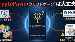 CryptoPawn（クリプトポーン）は大丈夫？一次ソースで見る貸金業登録と規約リスクのアイキャッチ画像