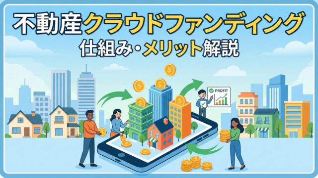 不動産クラウドファンディングとは？仕組み・種類・メリット・デメリットを初心者向けにわかりやすく解説のアイキャッチ画像