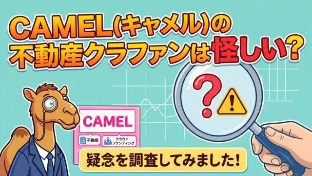 CAMEL(キャメル)の不動産クラファンは怪しい？疑念を調査！のアイキャッチ画像