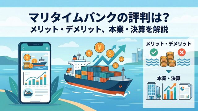 マリタイムバンクの評判は？怪しい理由・メリット・デメリット、本業・財務を解説のアイキャッチ画像