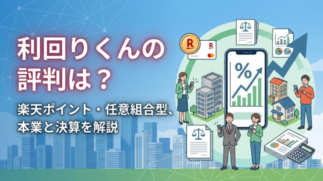 利回りくんの評判は？楽天ポイント・任意組合型、本業と決算を解説のアイキャッチ画像