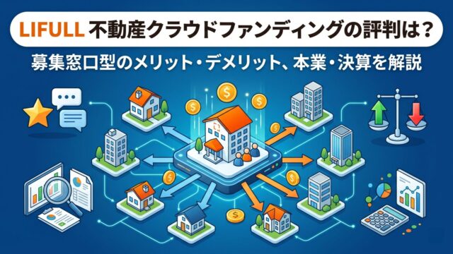 LIFULL 不動産クラウドファンディングの評判は？募集窓口型のメリット・デメリット、本業・決算を解説のアイキャッチ画像