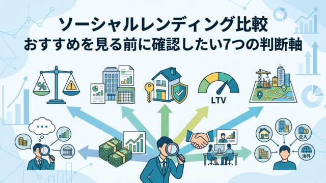ソーシャルレンディング比較｜おすすめを見る前に確認したい7つの判断軸のアイキャッチ画像