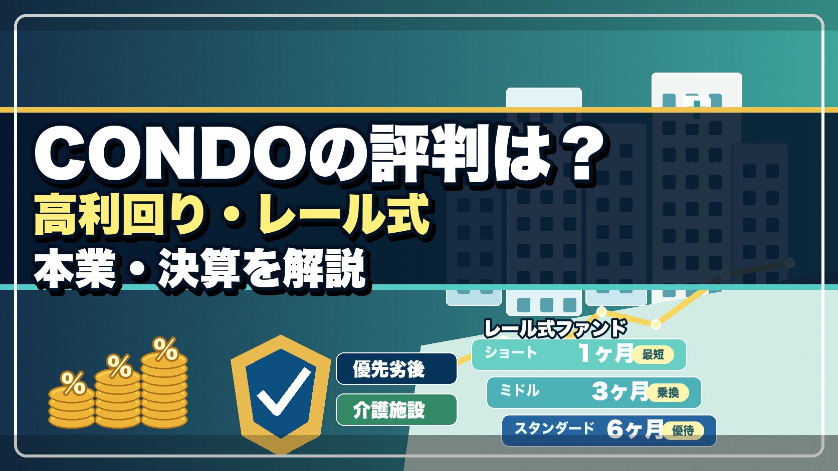 CONDOの評判は？高利回り・レール式、本業・決算を解説するサムネイル