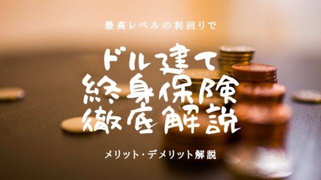 おすすめのドル建て終身保険！ドル建て保険を徹底解説！のアイキャッチ画像