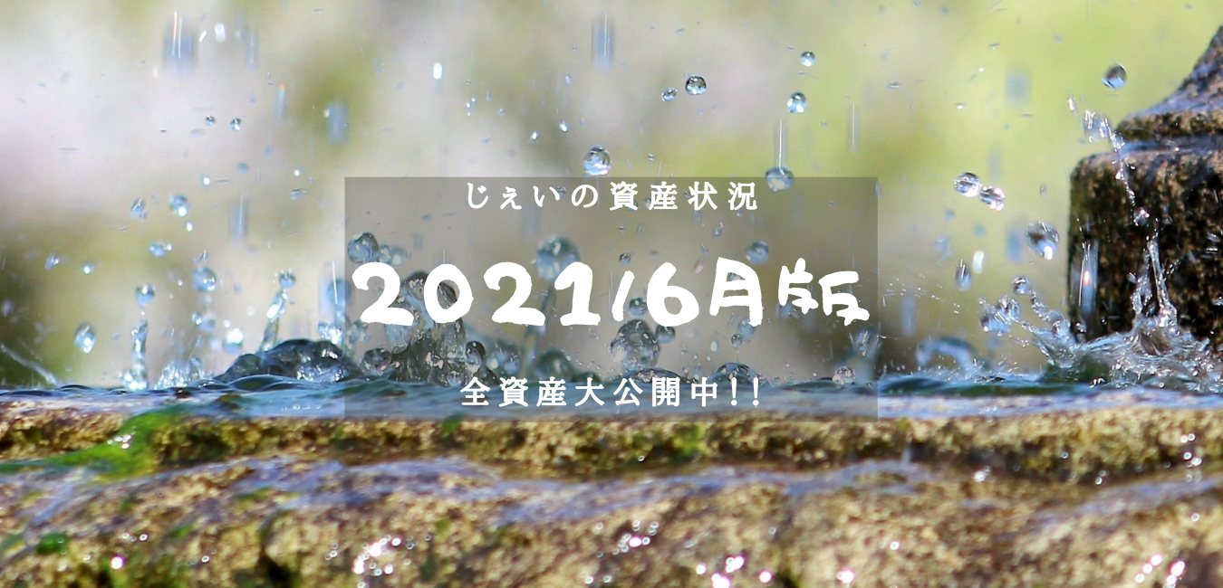 2021/6月 投資1.7年目の資産状況!【じぇいの投資記録】のアイキャッチ画像