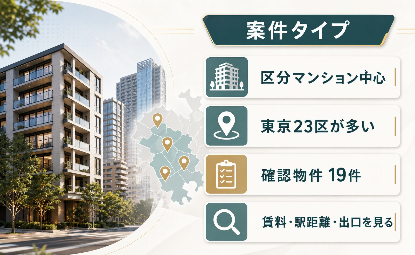 VERFUNDの案件タイプと確認物件の傾向
