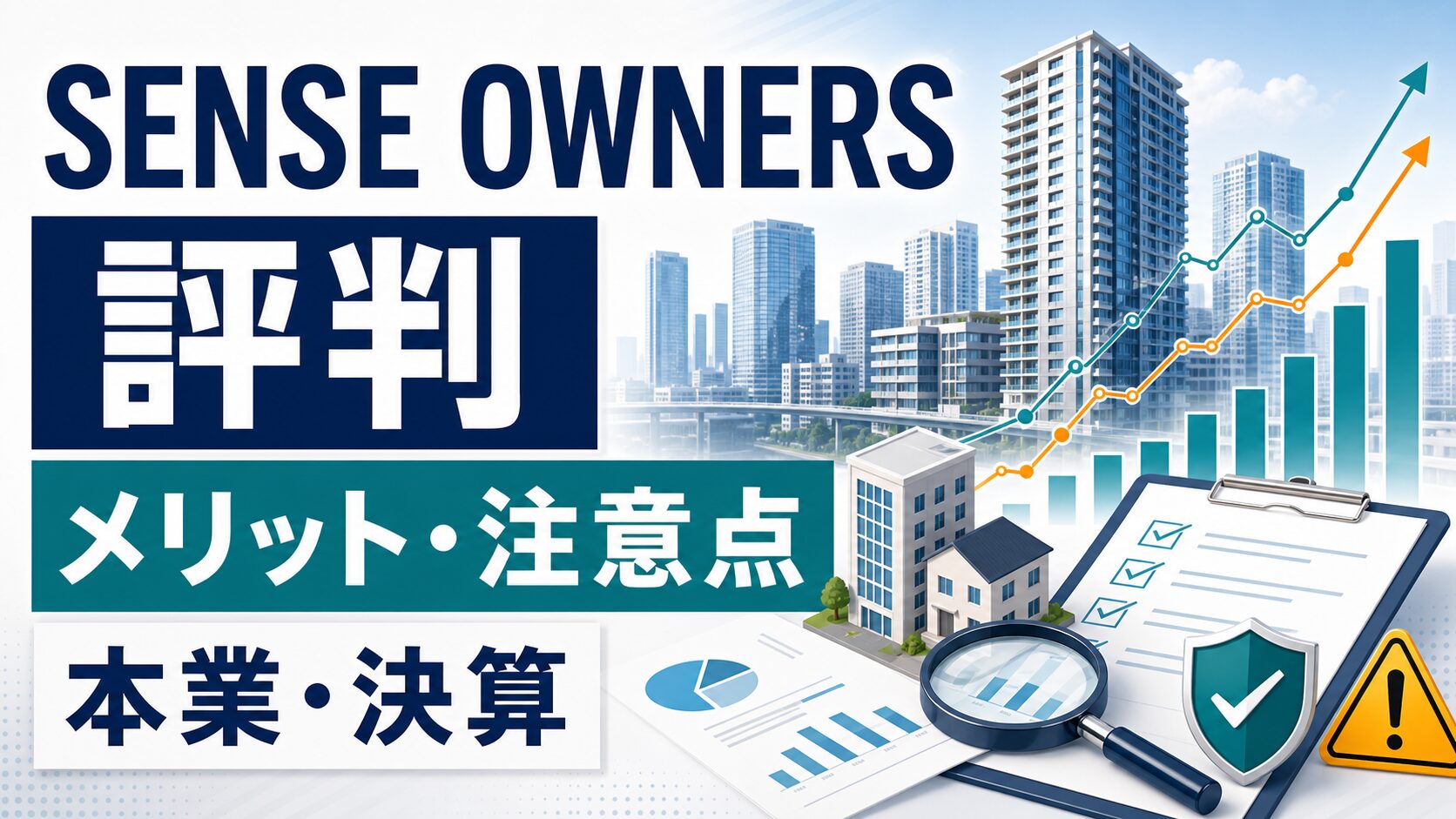 SENSE OWNERSの評判・メリット・注意点・本業決算を解説するサムネイル