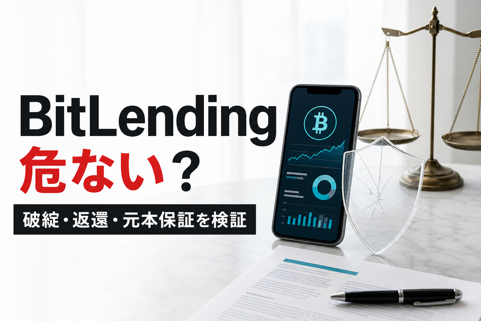 BitLendingが危ないかを破綻・返還・元本保証から検証する記事のアイキャッチ