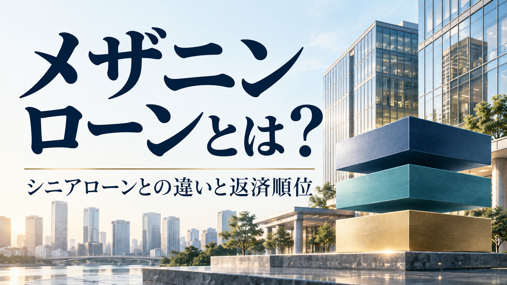 メザニンローンとシニアローンの違い・返済順位を解説する記事のアイキャッチ