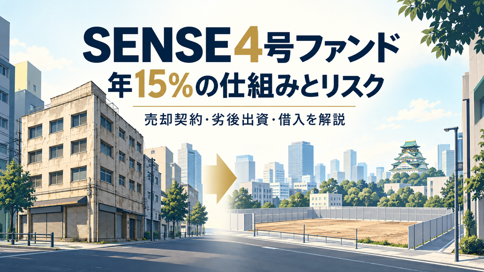 SENSE 4号ファンド 年15%の仕組みとリスク