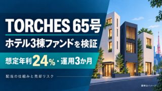 TORCHES65号を検証｜年利24％・ホテル3棟の配当と売却リスクのアイキャッチ画像