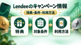 Lendeeのキャンペーン情報｜特典・条件・利用方法のアイキャッチ画像