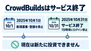 CrowdBuilds（クラウドビルズ）は2025年10月に終了｜過去9件の条件と運営会社のアイキャッチ画像